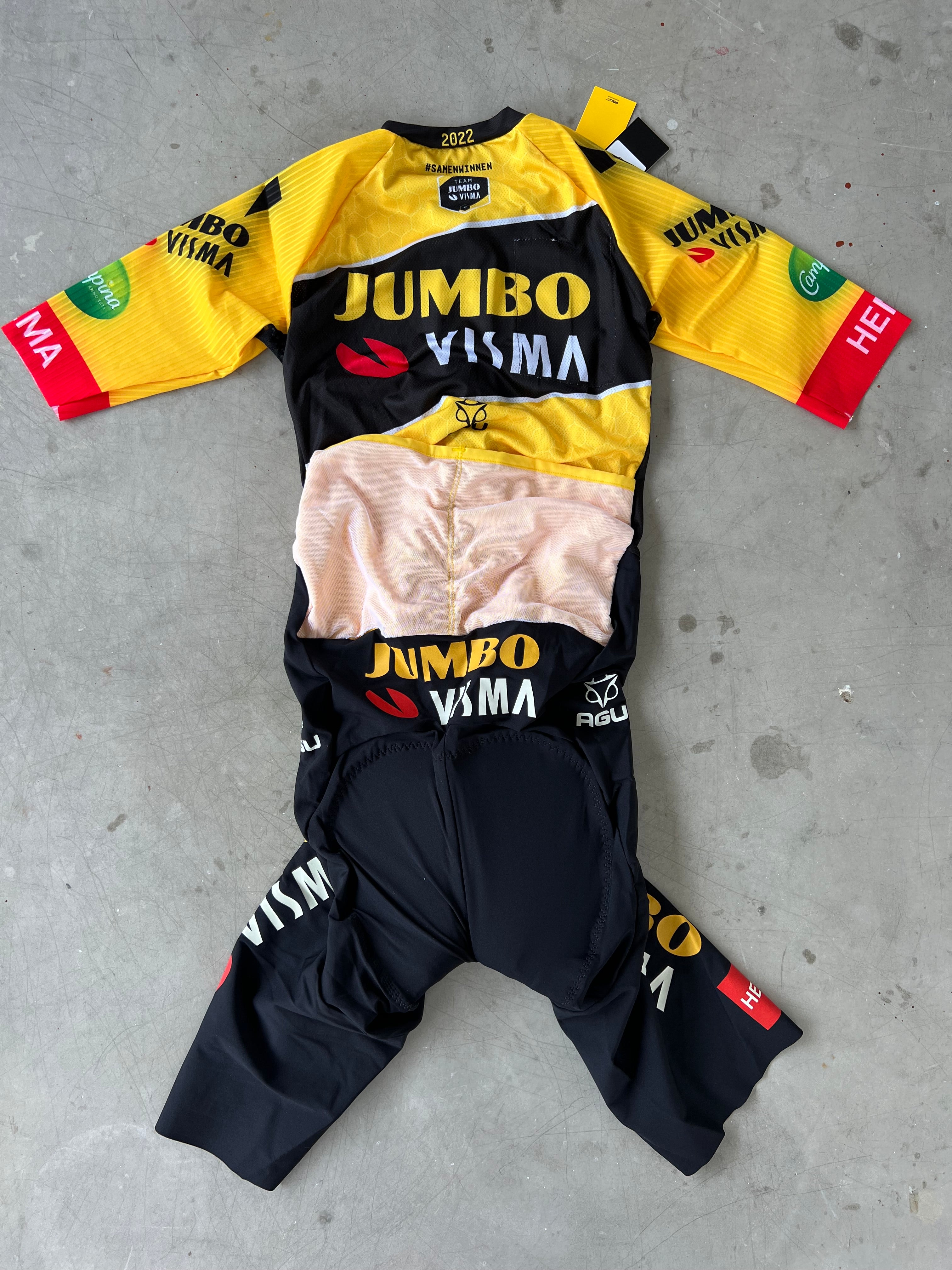 Jumbo Visma | Agu Short Sleeve Aero Suit | XS | Rider-Issued Pro Team Kit