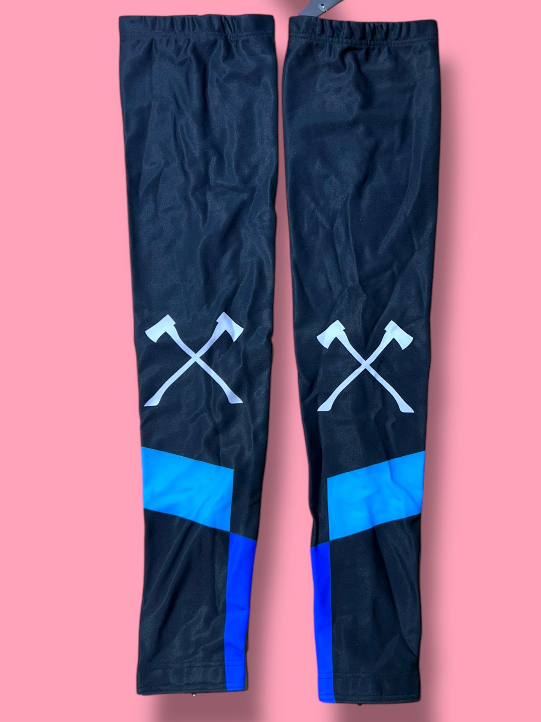 Leg Warmers + Zips Race Rider Issued |Hagens Bermans Ale| Pro Cycling Kit