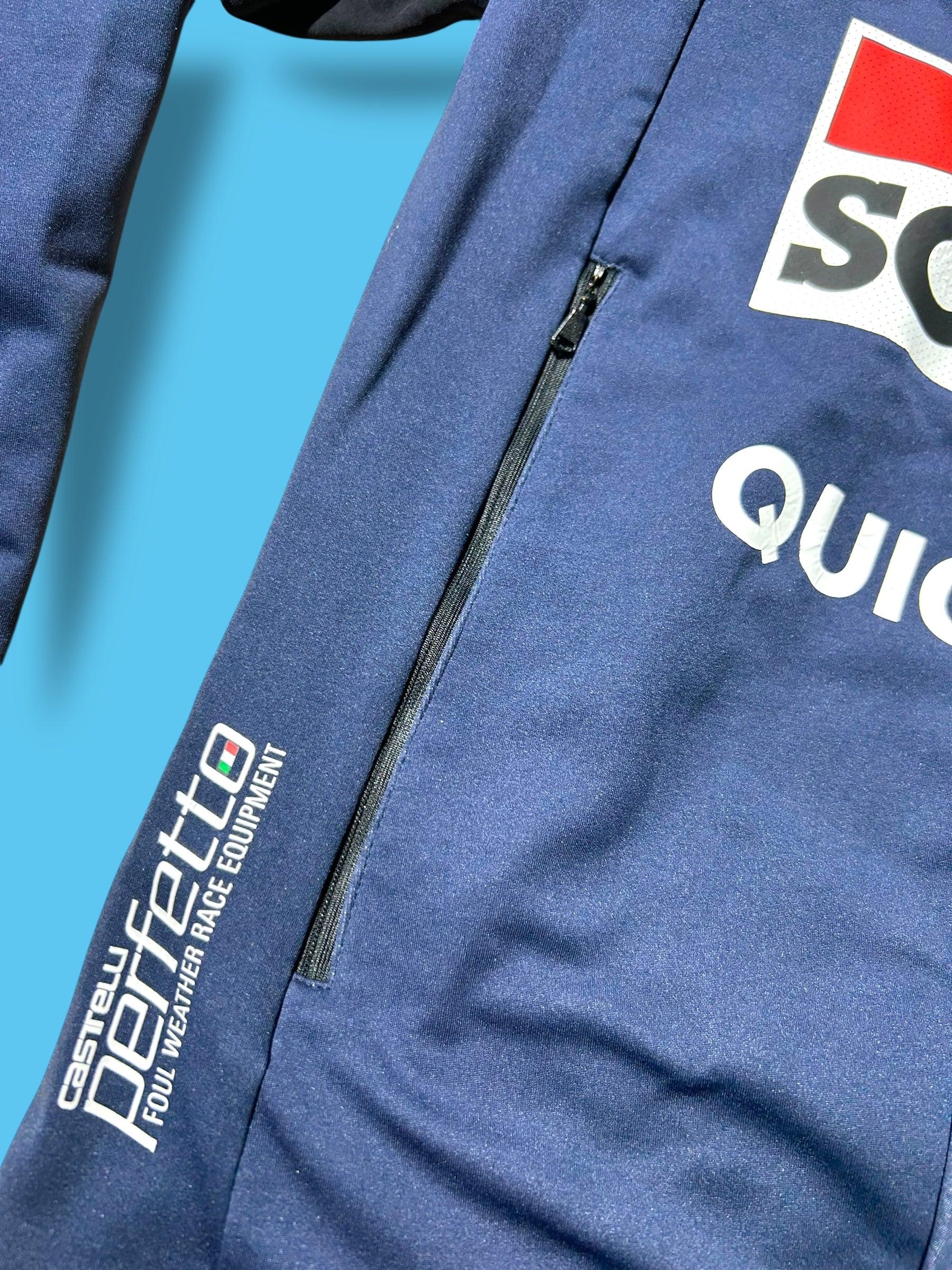 Perfetto RoS 2 Jacket Rain Jersey  Winter Wet Cold   | Castelli |  Soudal Quick-Step| Pro Cycling Kit
