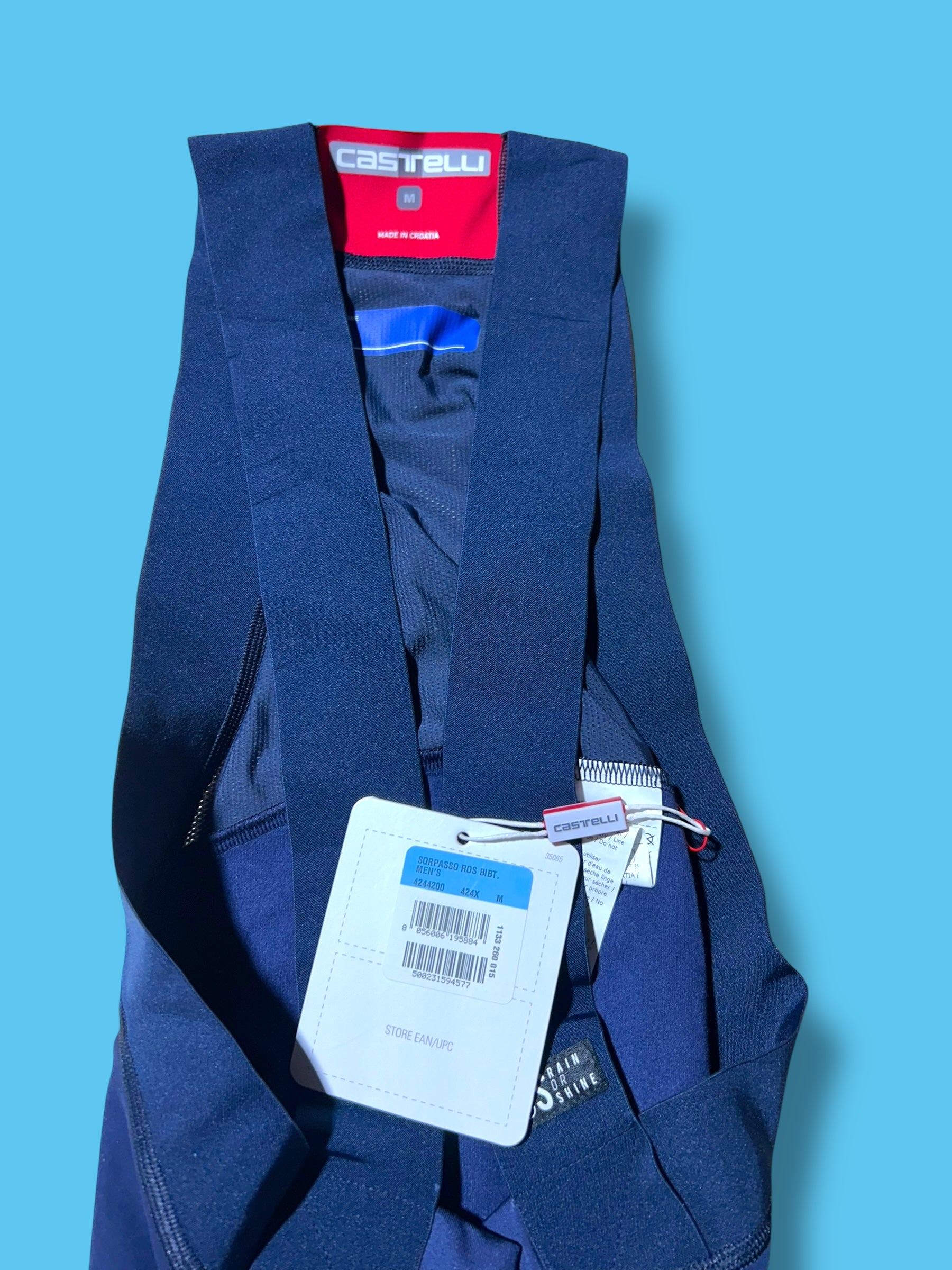Sorpasso  Bib Tights RoS Winter Thermal Fleece | Castelli |  Soudal Quick-Step| Pro Cycling Kit