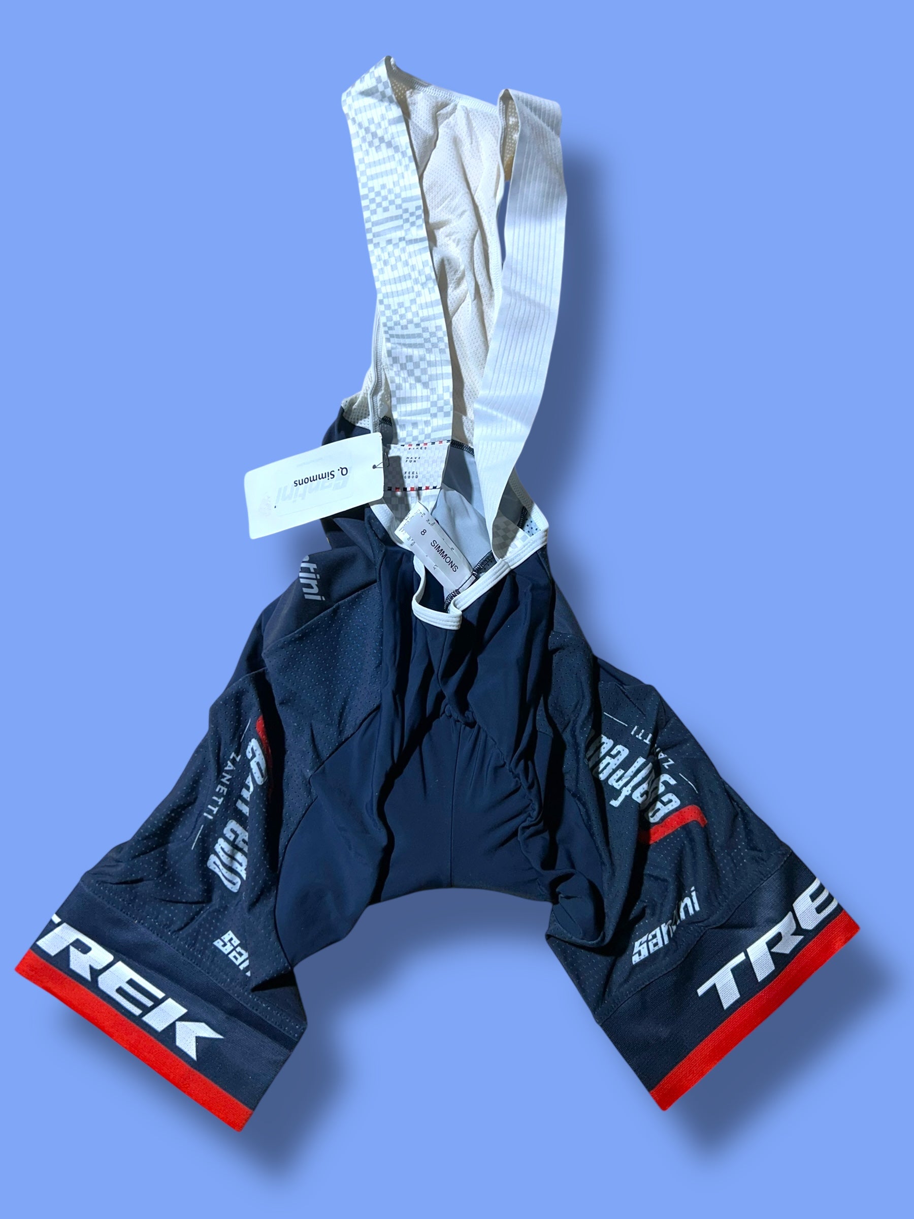 Mads Pederson Summer Bib Shorts Lightweight Team Issued | Santini | Trek Segafredo | Pro Cycling Kit