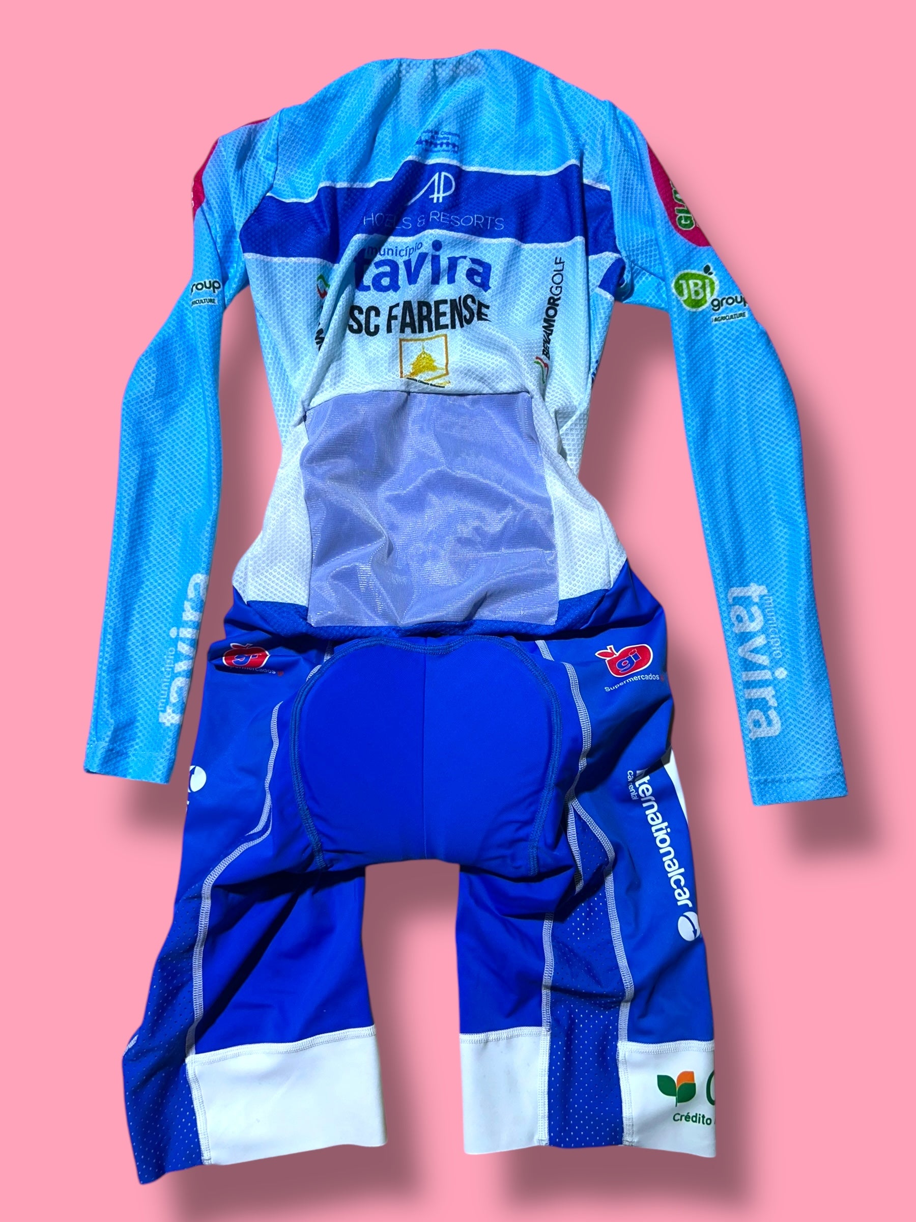 TT Suit Time Trial Aerosuit Rider Issued |APHotels and Resorts - Tavira Portugal| Pro Cycling Kit