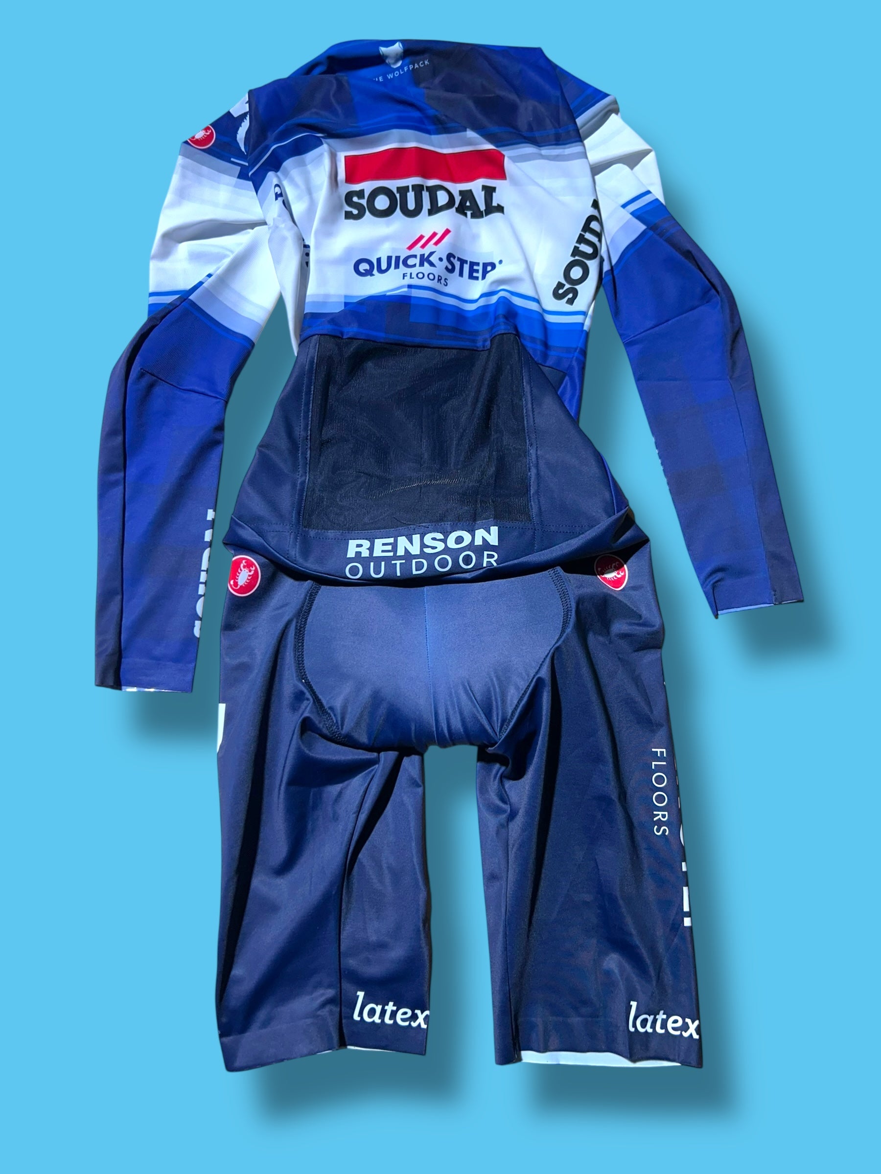 Bodypaint 4.x Speed Suit  TT Suit Time Trial Triathlon Aerosuit  Pro Rider Issued | Castelli |  Soudal Quick-Step Cycling Kit