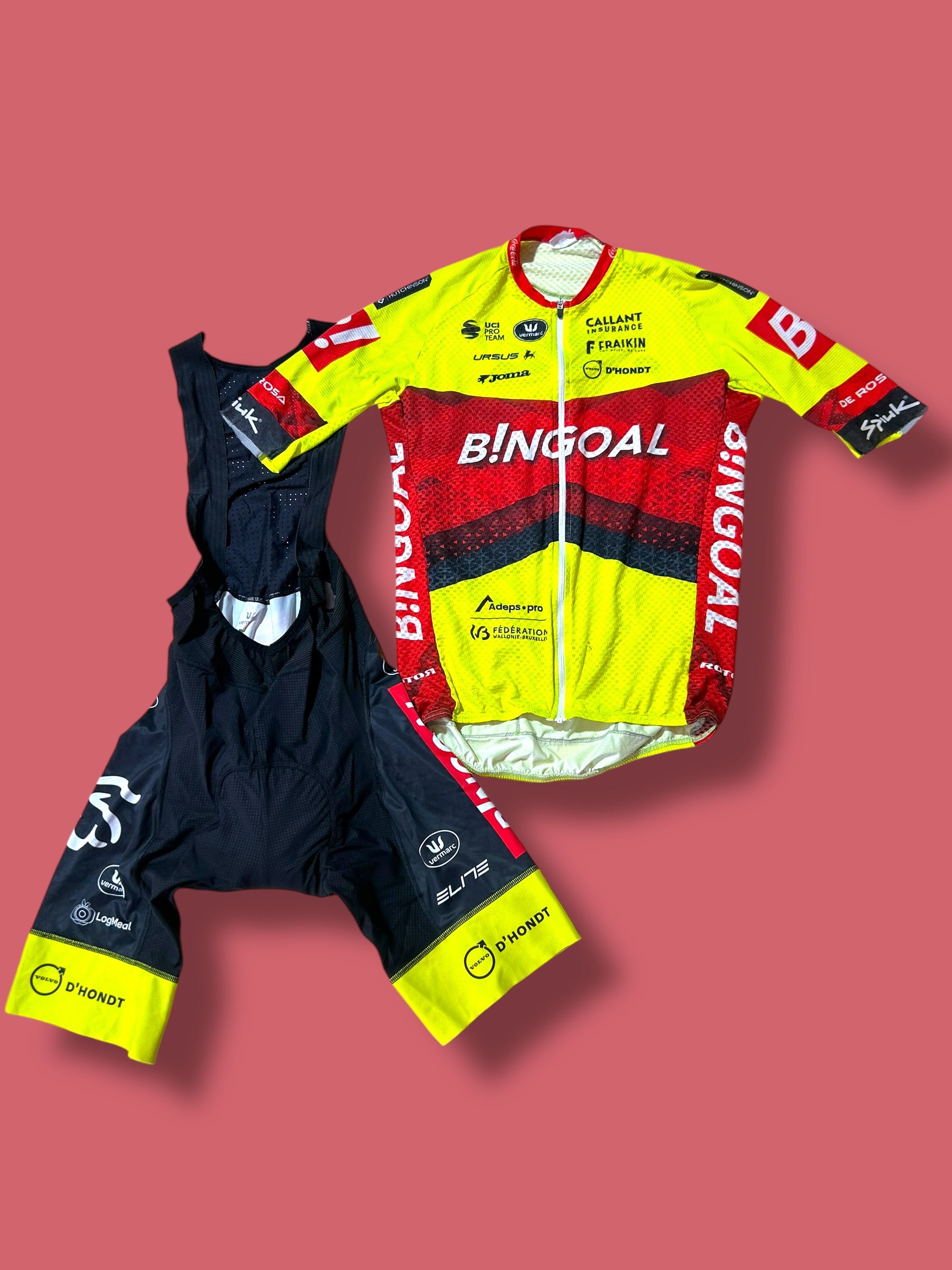 Aero Jersey, Bib Shorts Bundle| Bingoal Vermarc| Pro Cycling Kit