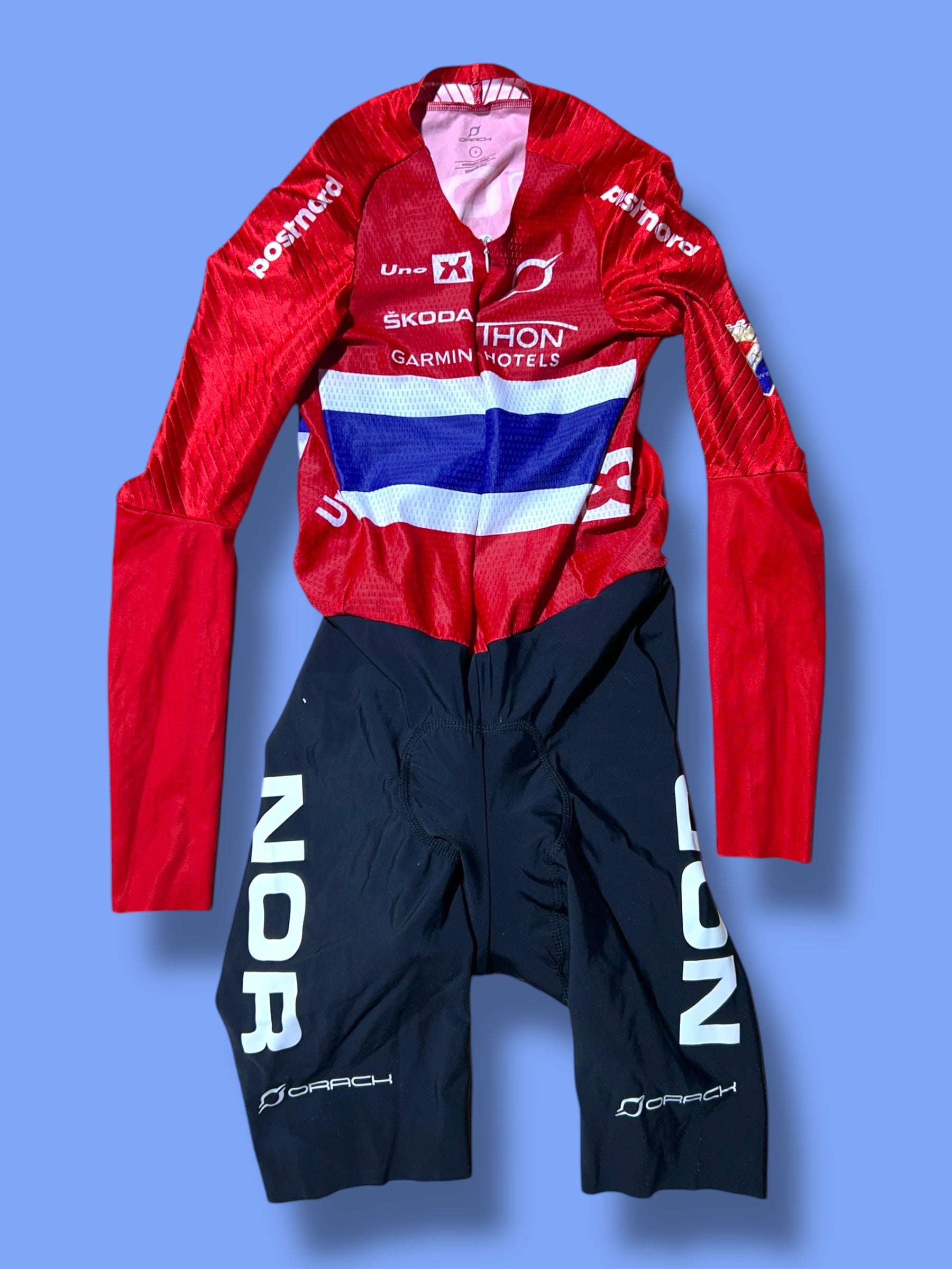 TT Suit Time Trial Aerosuit Team Issued | Norway Uno-X| Pro Cycling Kit