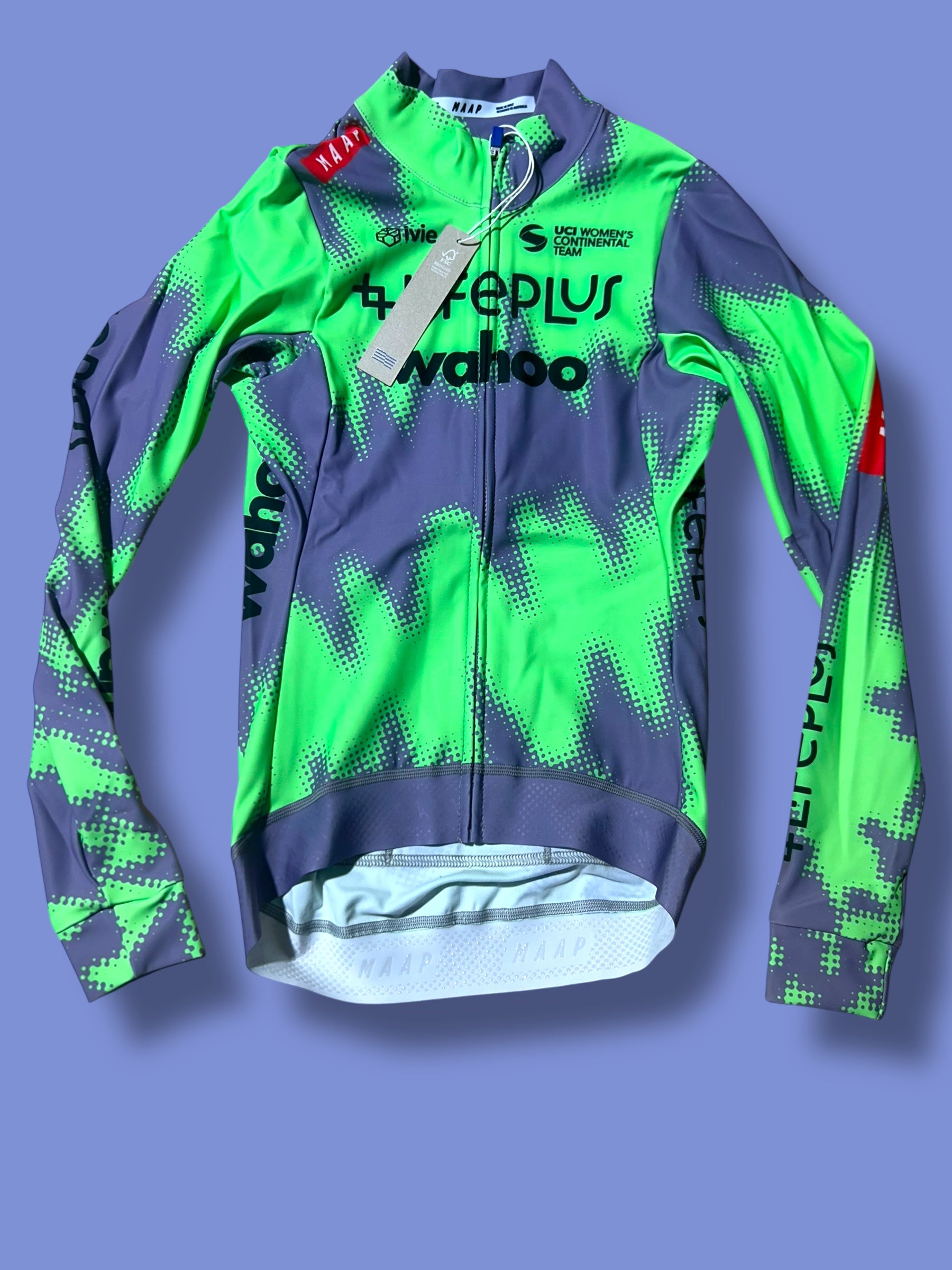 Women's Long Sleeve Thermal Winter Jersey, Winter Bib Shorts, Leg Warmers, Socks and Buff    Bundle  | Lifeplus Wahoo  | MAAP  | Pro Cycling Kit