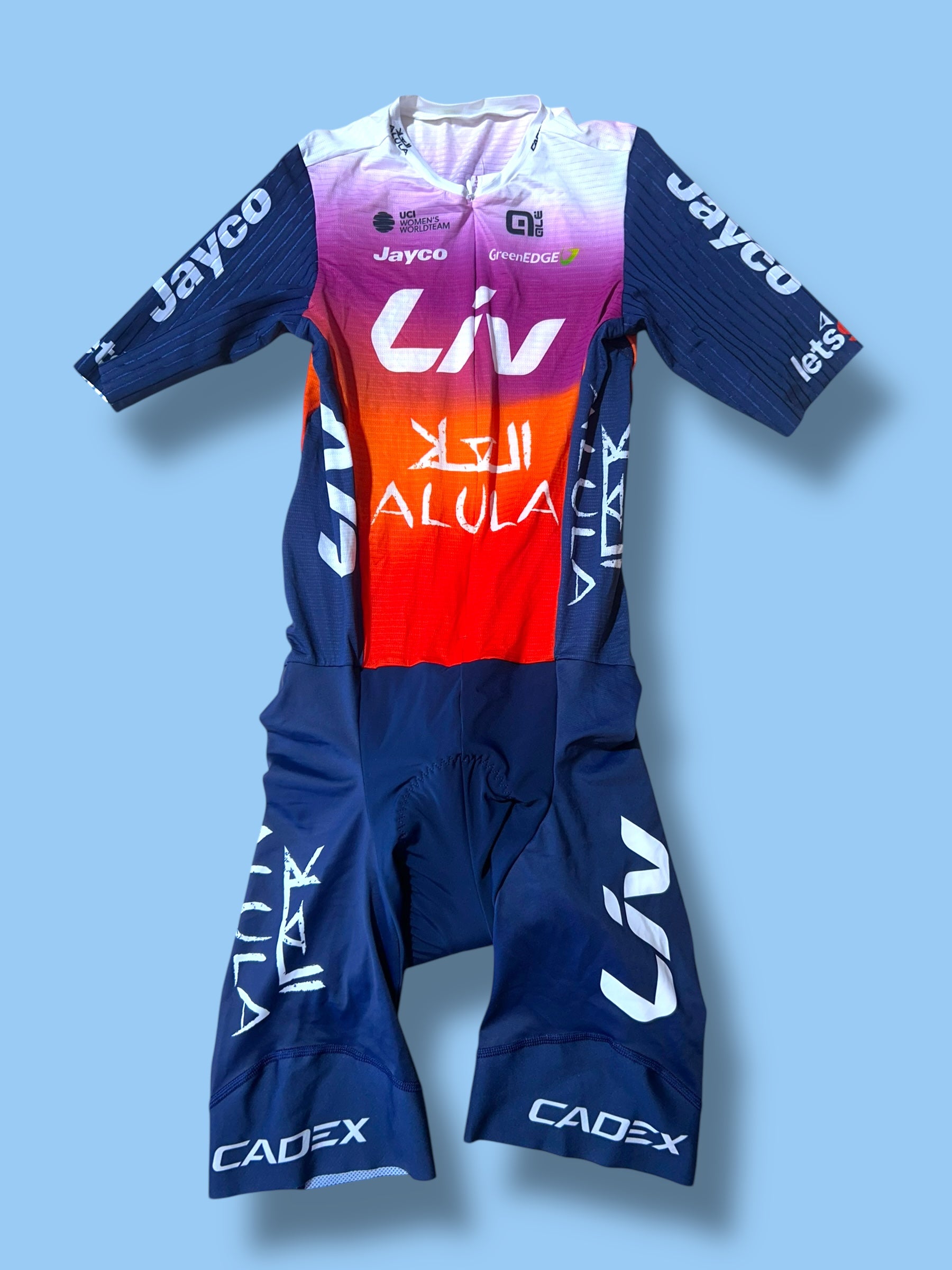 Aerosuit Road Racing Triathlon Roadsuit Womens| Ale |  Jayco Alula| Pro Cycling Kit