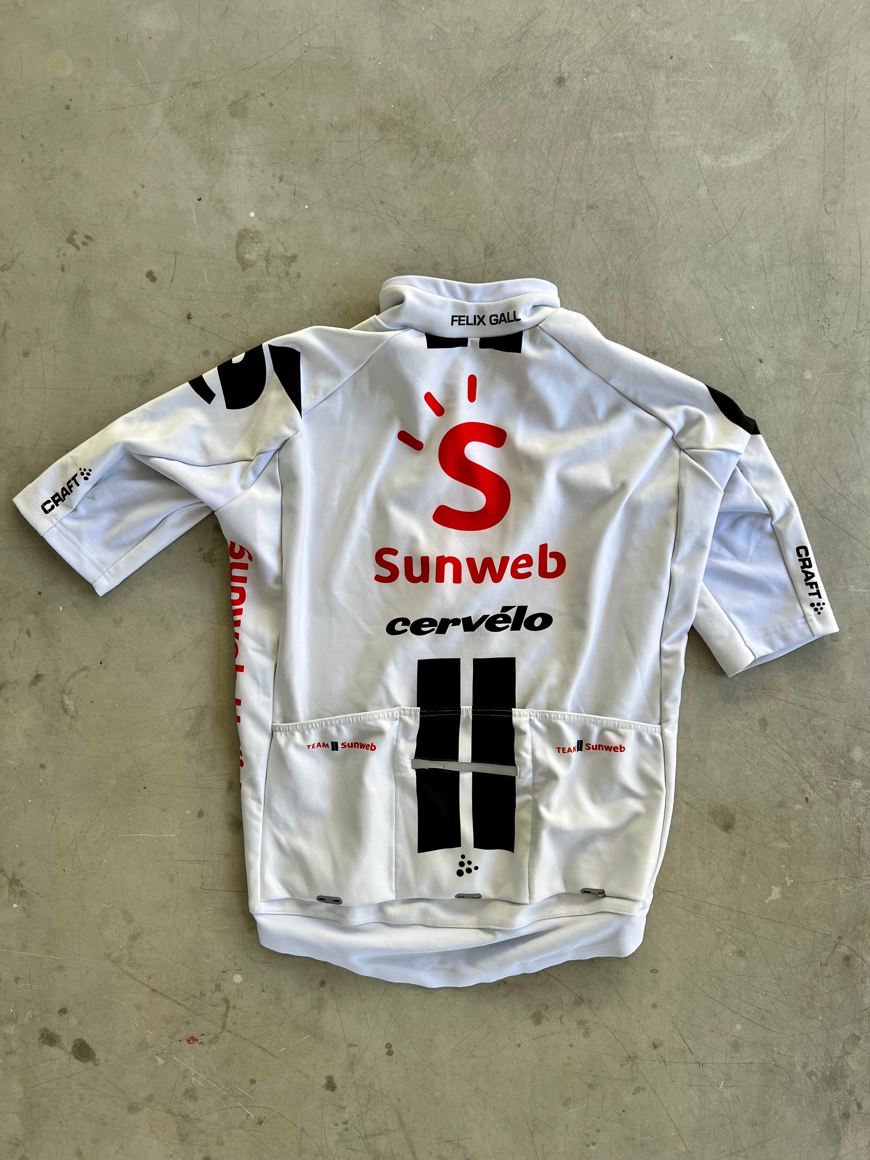 Sunweb 2020 | Craft White Short Sleeve Winter Gabba Jersey |  Size S | Rider-Issued Pro Team Kit