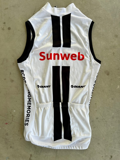 Sunweb 2020 | Craft White Wind Vest |  Size S | Rider-Issued Pro Team Kit